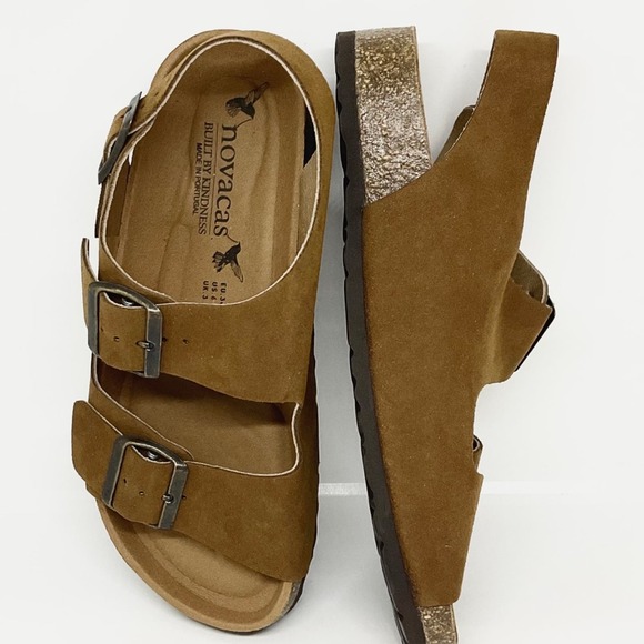 Novacas Women’s Vegan Sandals- Brown-Size U.S. 6 - Picture 5 of 5